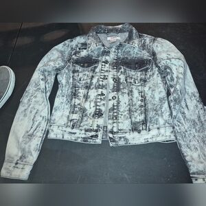 BONGO Stone Washed Jean Jacket Womens Size Small